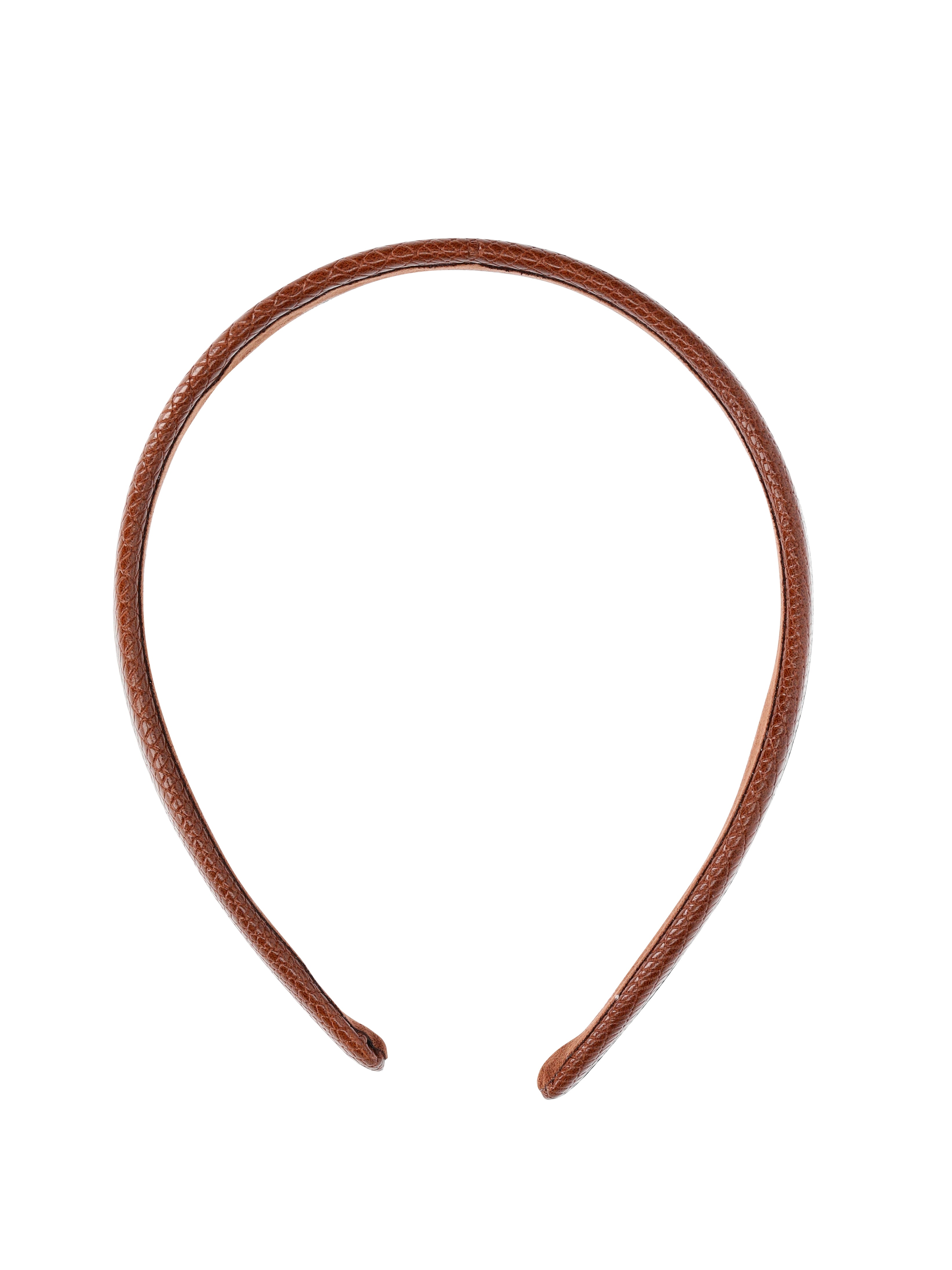 Time and Tru Embossed PU Headband, Brown