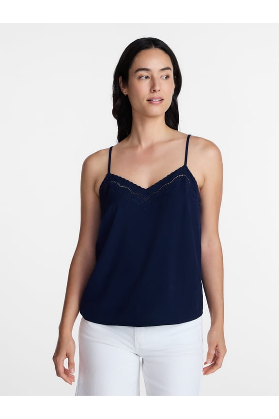Embroidered Cami, Size XS-XXXL