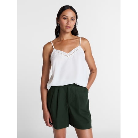 Time and Tru Embroidered Cami, Size XS-XXXL