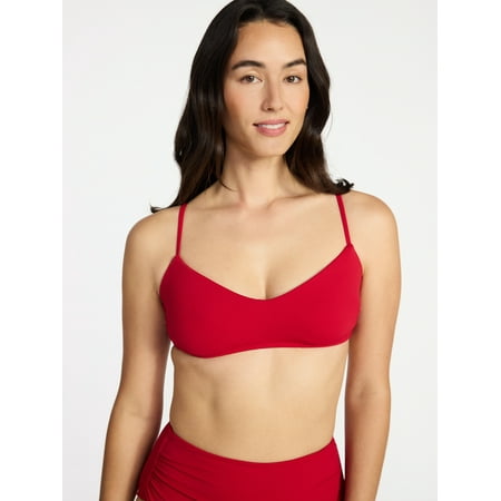 Time and Tru Women's Ribbed Bralette Top, Sizes XS-3X