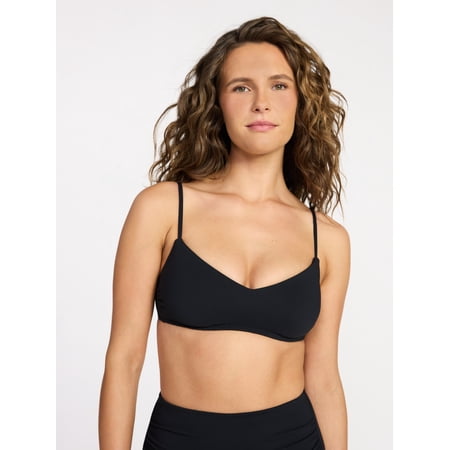 Time and Tru Women's Ribbed Bralette Top, Sizes XS-3X