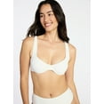 thumbnail image 1 of Time and Tru Women's and Women's Plus Size Ribbed Underwire Bikini Top, Sizes XS-3X, 1 of 5