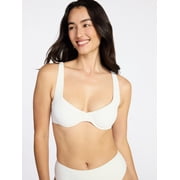 Women's Ribbed Underwire Bikini Top, Sizes XS-3X