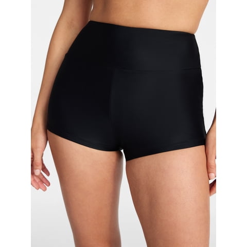 Women's and Women's Plus Size High Rise Swim Short, Sizes XS-3X
