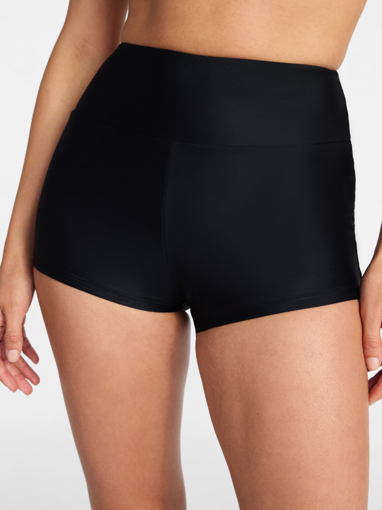 Time and Tru Women's and Women's Plus Size High Rise Swim Short, Sizes XS-3X