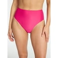 thumbnail image 1 of Time and Tru Women's and Women's Plus Size High Rise Bikini Bottoms, Sizes XS-3X, 1 of 5