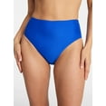 thumbnail image 1 of Time and Tru Women's and Women's Plus Size High Rise Bikini Bottoms, Sizes XS-3X, 1 of 6