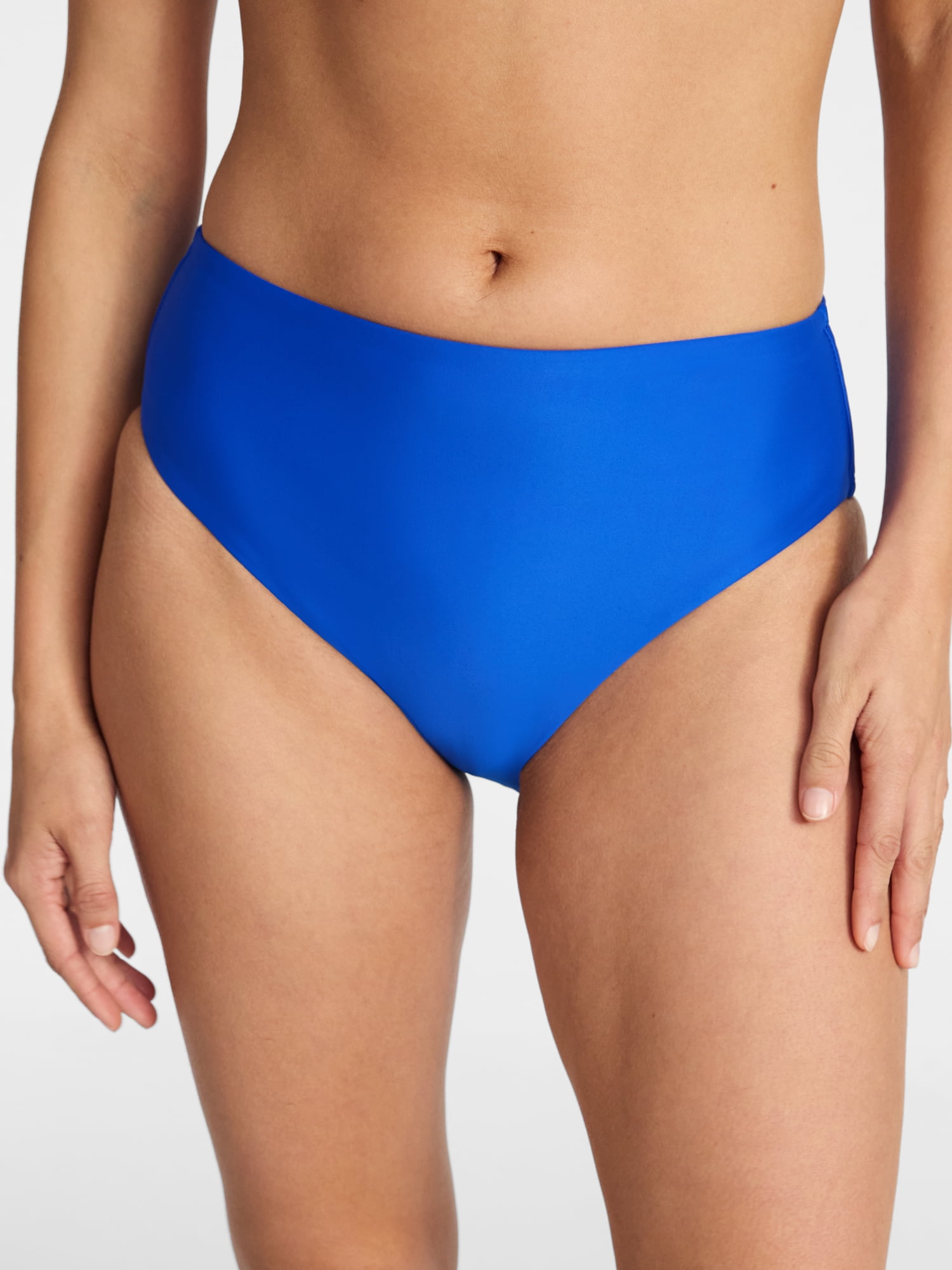 Time and Tru Women's and Women's Plus Mid Rise Bikini Bottoms, Sizes XS-3X