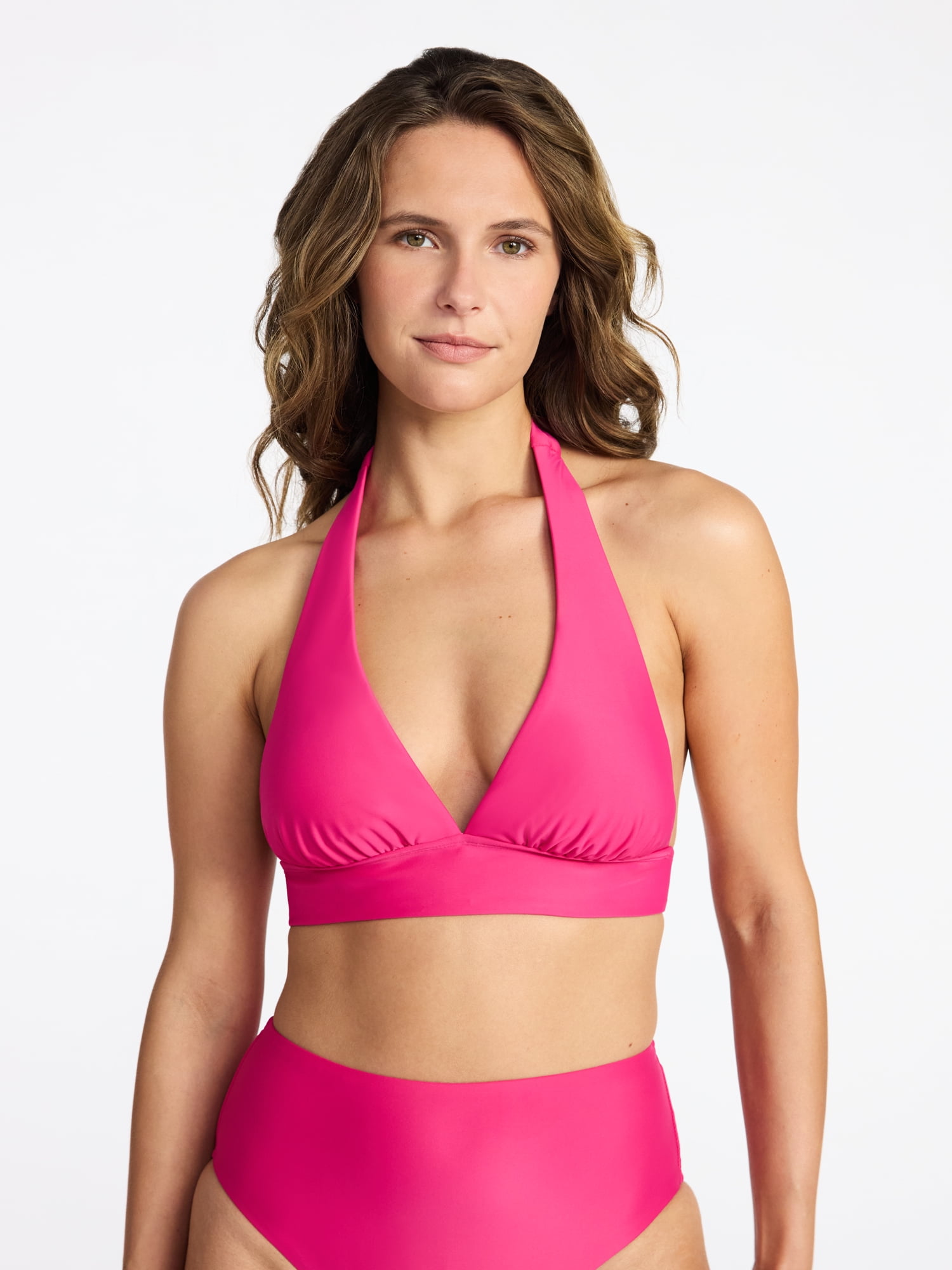 Time and Tru Women's Tall Triangle Bikini Top, Sizes XS-3X