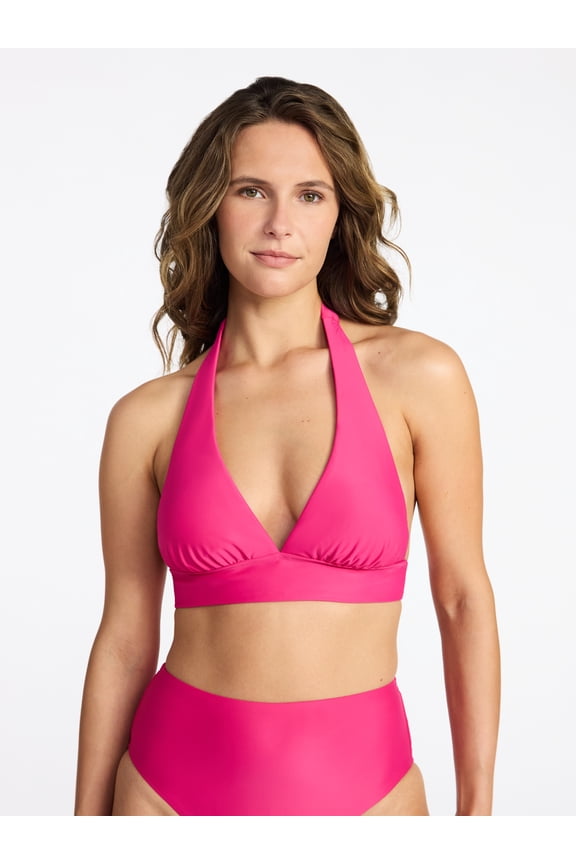 Women's and Women's Plus Tall Triangle Bikini Top, Sizes XS-3X