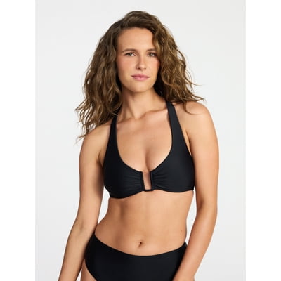 Time and Tru Women's and Women's Plus Size Square Wire Bikini Top, Sizes XS-3X