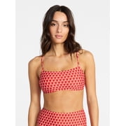 Time and Tru Women's and Women's Plus Size Geo Print Bralette Top, Sizes XS-3X, Family Swim