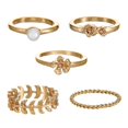 thumbnail image 1 of Time and Tru Fashion Ring Set, 5 Pieces, 1 of 1