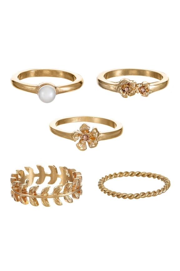 Fashion Ring Set, 5 Pieces