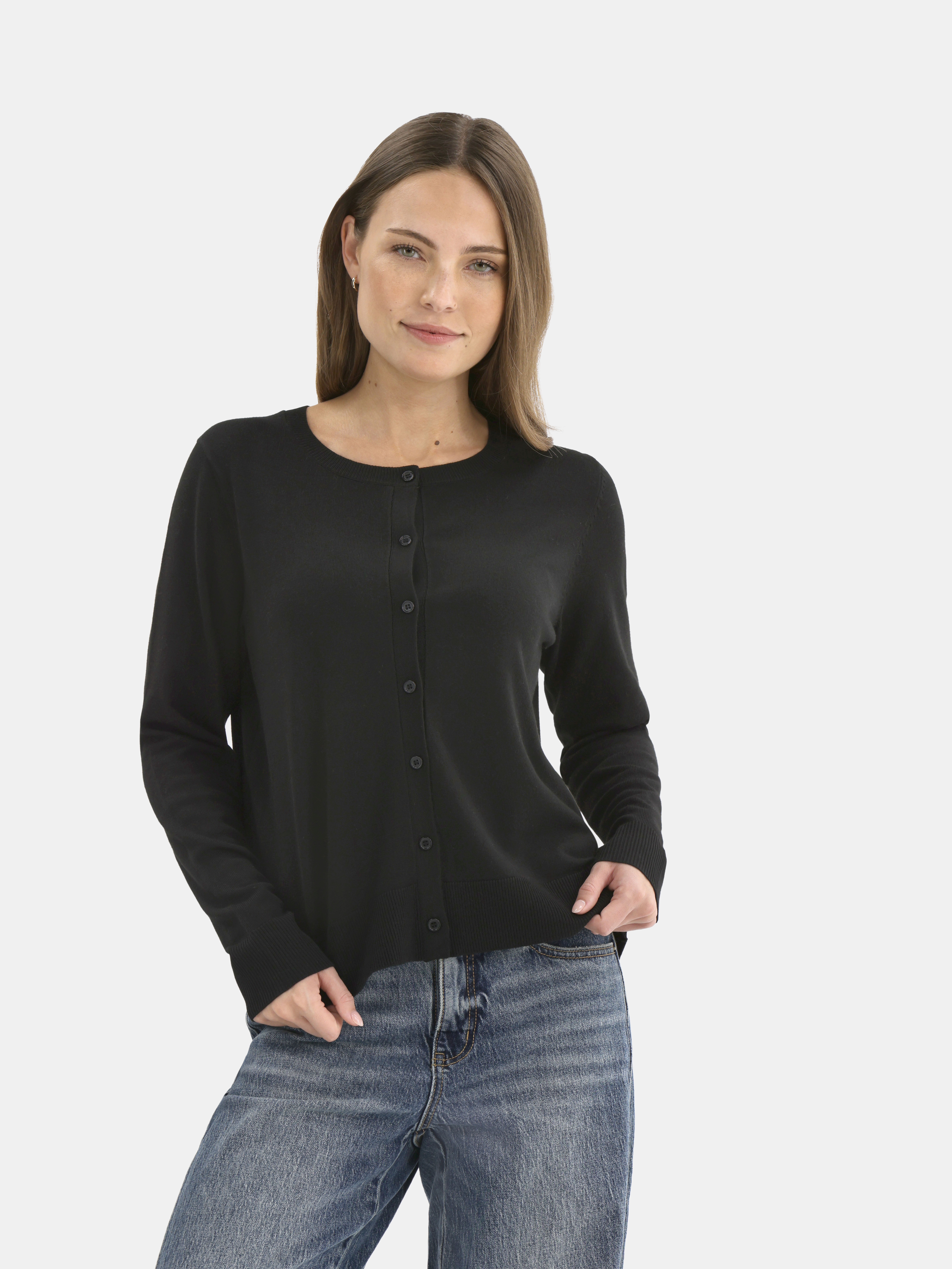 Time and Tru Women’s Fine Gauge Cardigan Sweater, Lightweight, Size XS-XXXL