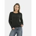 thumbnail image 1 of Time and Tru Women’s Fine Gauge Cardigan Sweater, Lightweight, Size XS-XXXL, 1 of 5