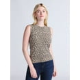 thumbnail image 1 of Time and Tru Women's Fine Gauge Sweater Tank Top, Lightweight, Sizes XS-XXXL, 1 of 5