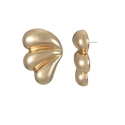 Time and Tru Gold Statement Stud Earrings