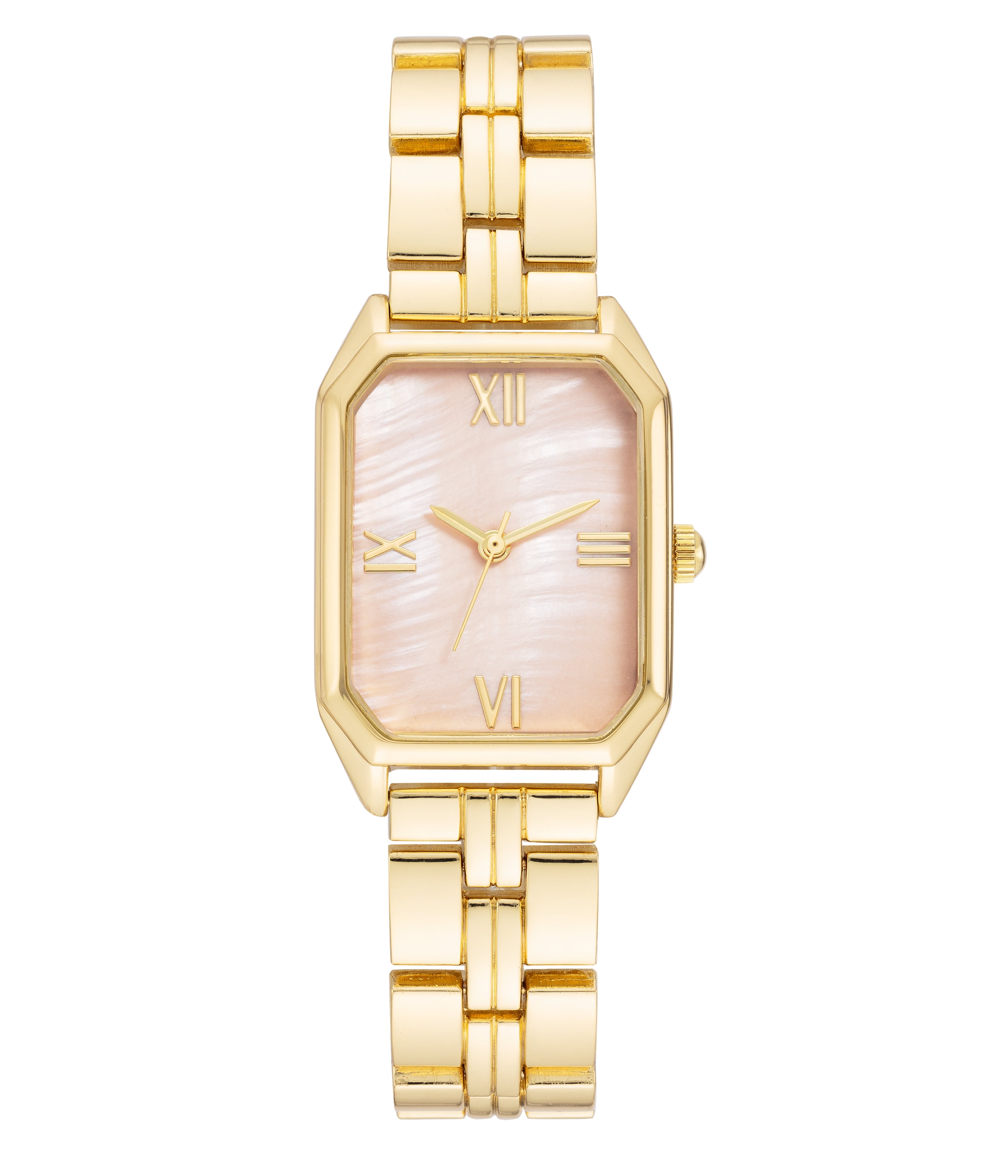 Time and Tru Gold Tone Metal Bracelet Ladies Watch