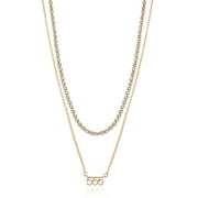 Time and Tru Goldtone Angel Number 555 Necklace Set, 2 Pieces