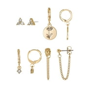 Time and Tru Goldtone Birth Flower Earring Collection, 4 Pairs, April