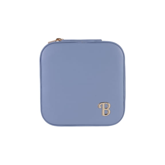 Time and Tru Goldtone/Blue Initial "B" Square Jewelry Organizer