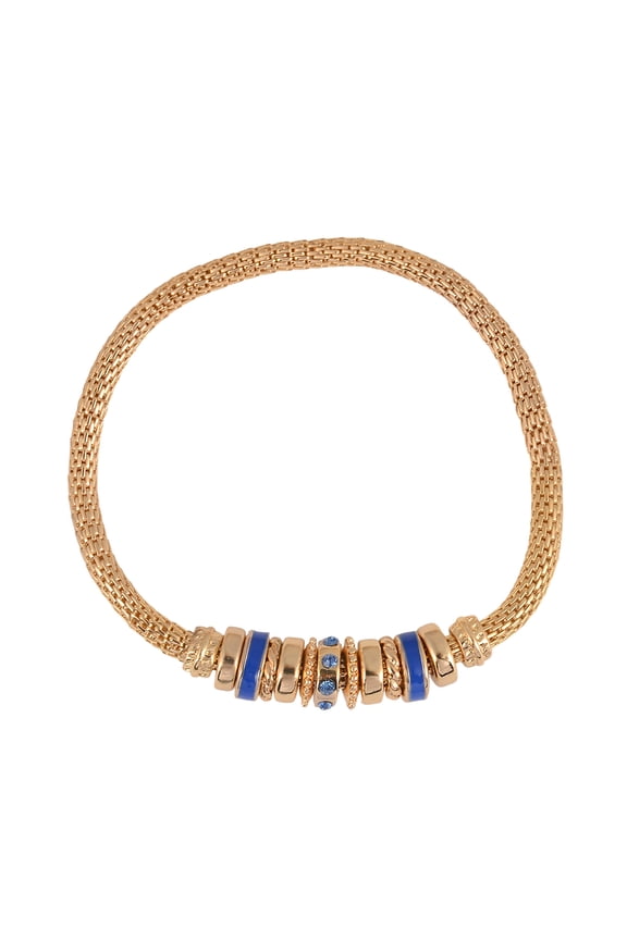 Goldtone Chain with Sapphire Birthstone "September" Bracelet