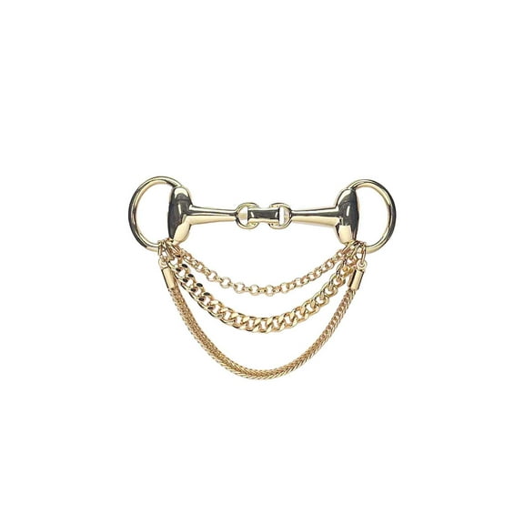 Time and Tru Goldtone Horse Bit Brooch, 1 Piece