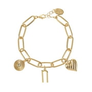 Time and Tru Goldtone Initial Charm Bracelet, Initial N