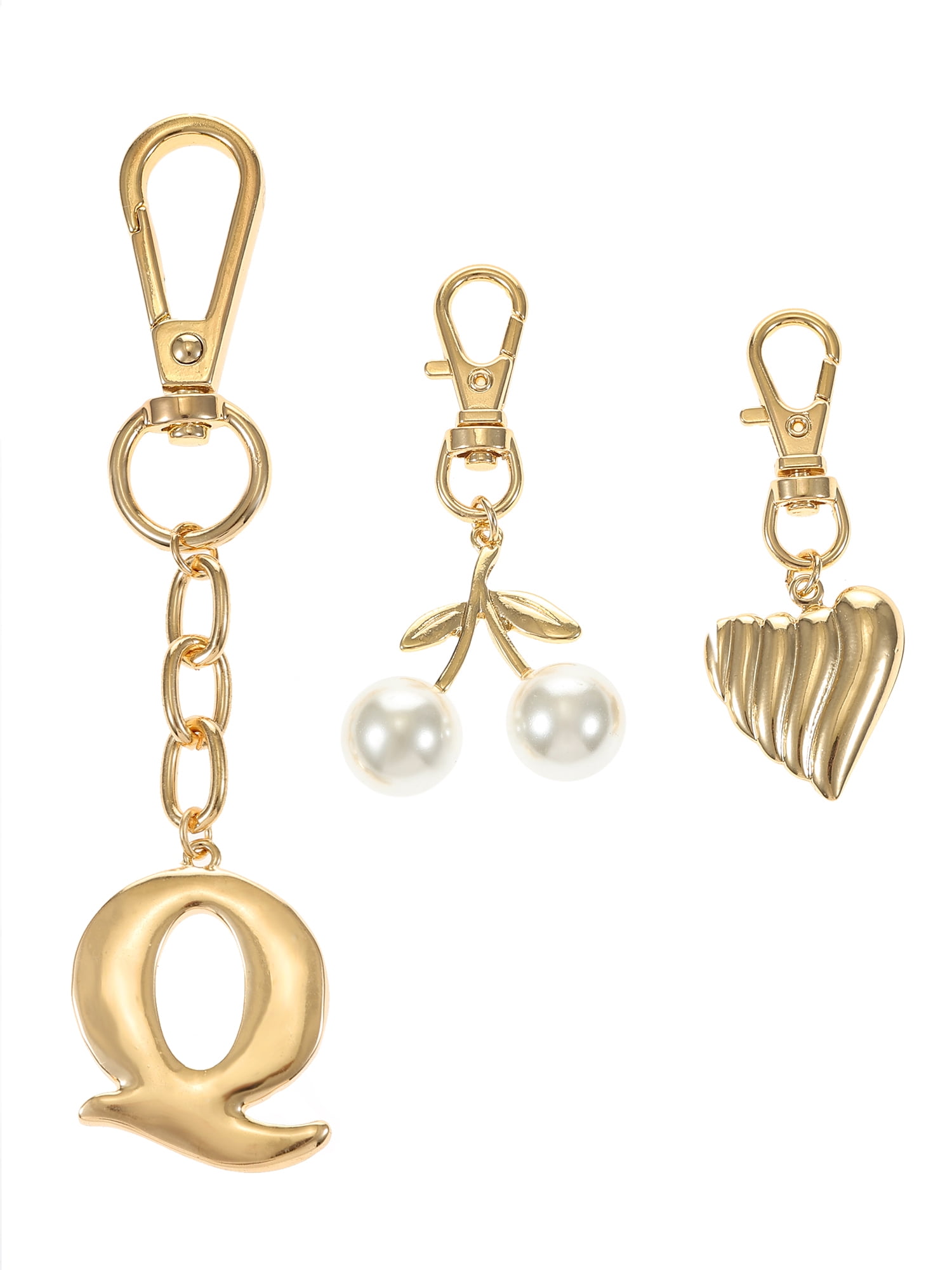 Time and Tru, Goldtone Initial Letter B Bag Charm Set, 3pc