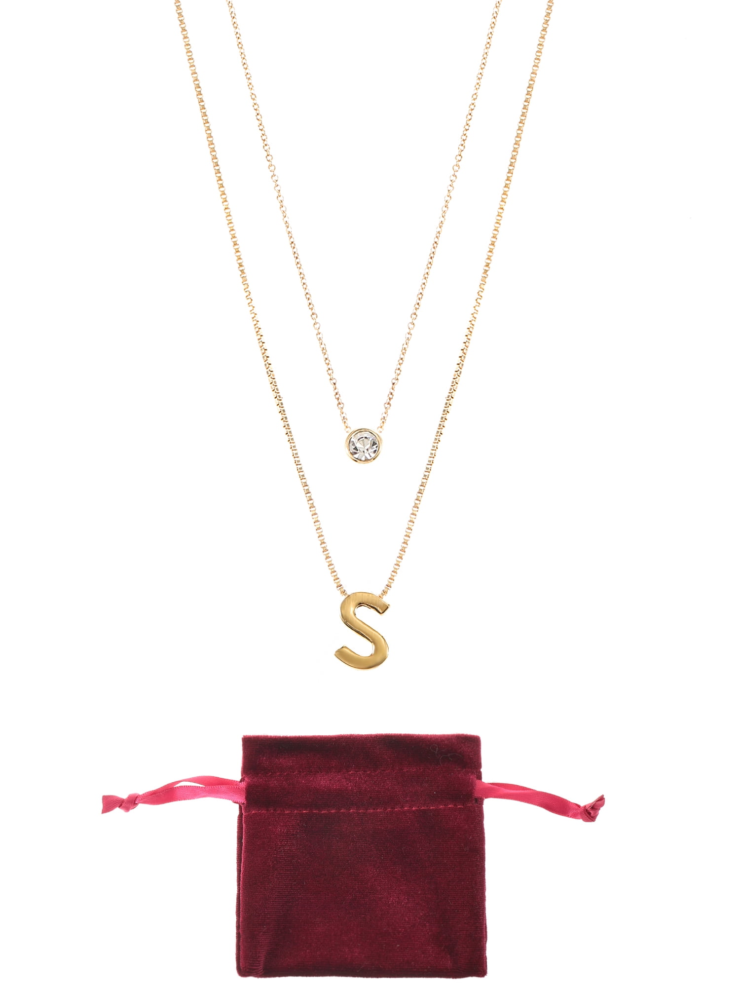 Time and Tru Goldtone Initial K Necklace – Everyday Elegance