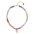 thumbnail image 1 of Time and Tru Goldtone Multicolored Bead Initial "D" Necklace, 1 of 6