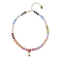thumbnail image 1 of Time and Tru Goldtone Multicolored Bead Initial "I" Necklace, 1 of 6