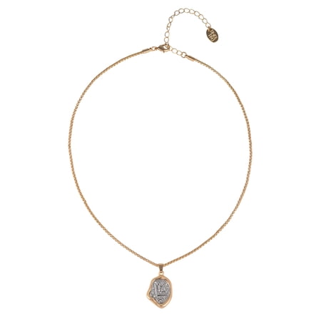 Time and Tru Goldtone Silvertone Reversible Pendant "Sagittarius" Necklace
