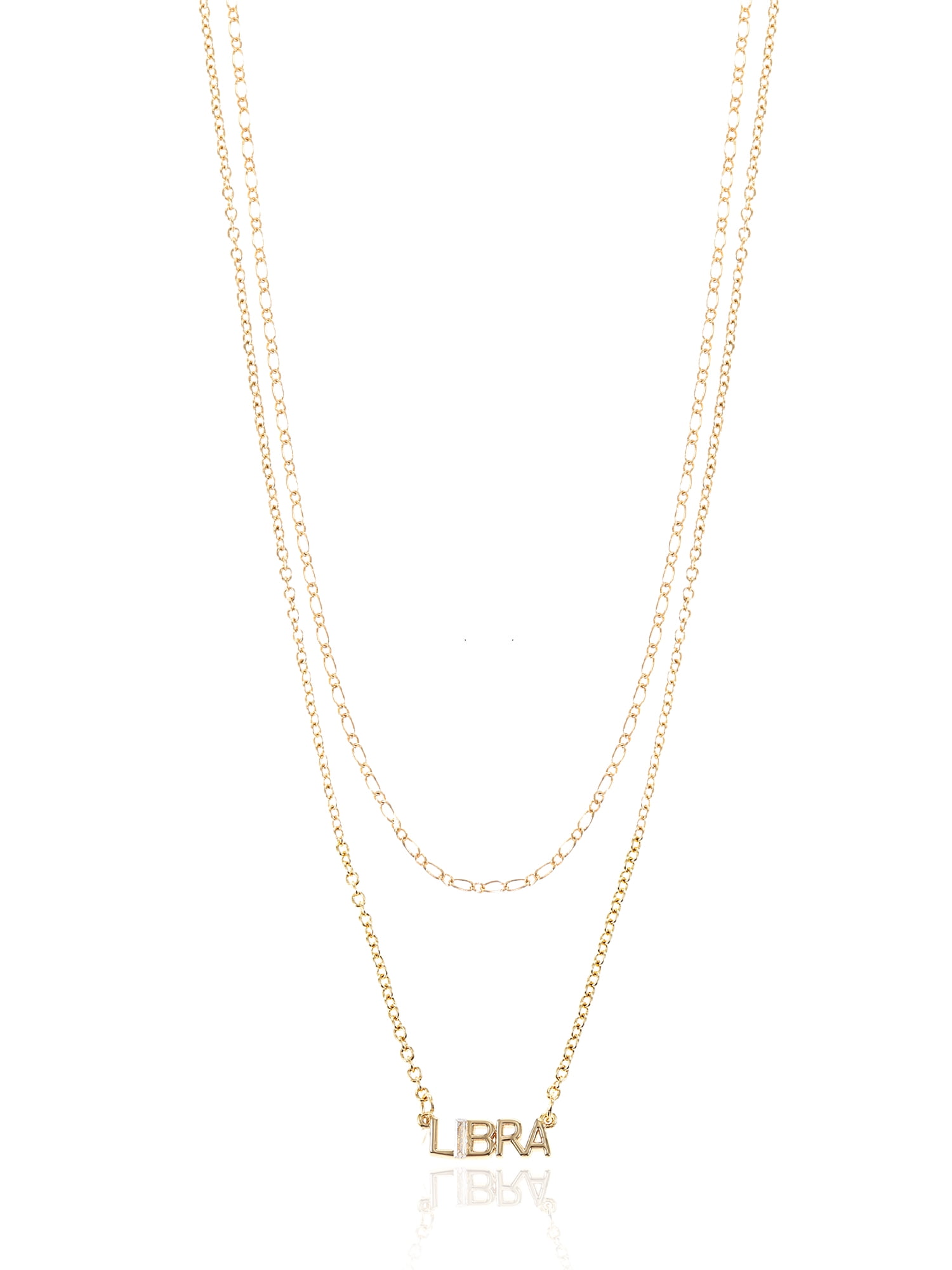 Time and Tru Goldtone Zodiac Necklace Set, Pieces, Libra