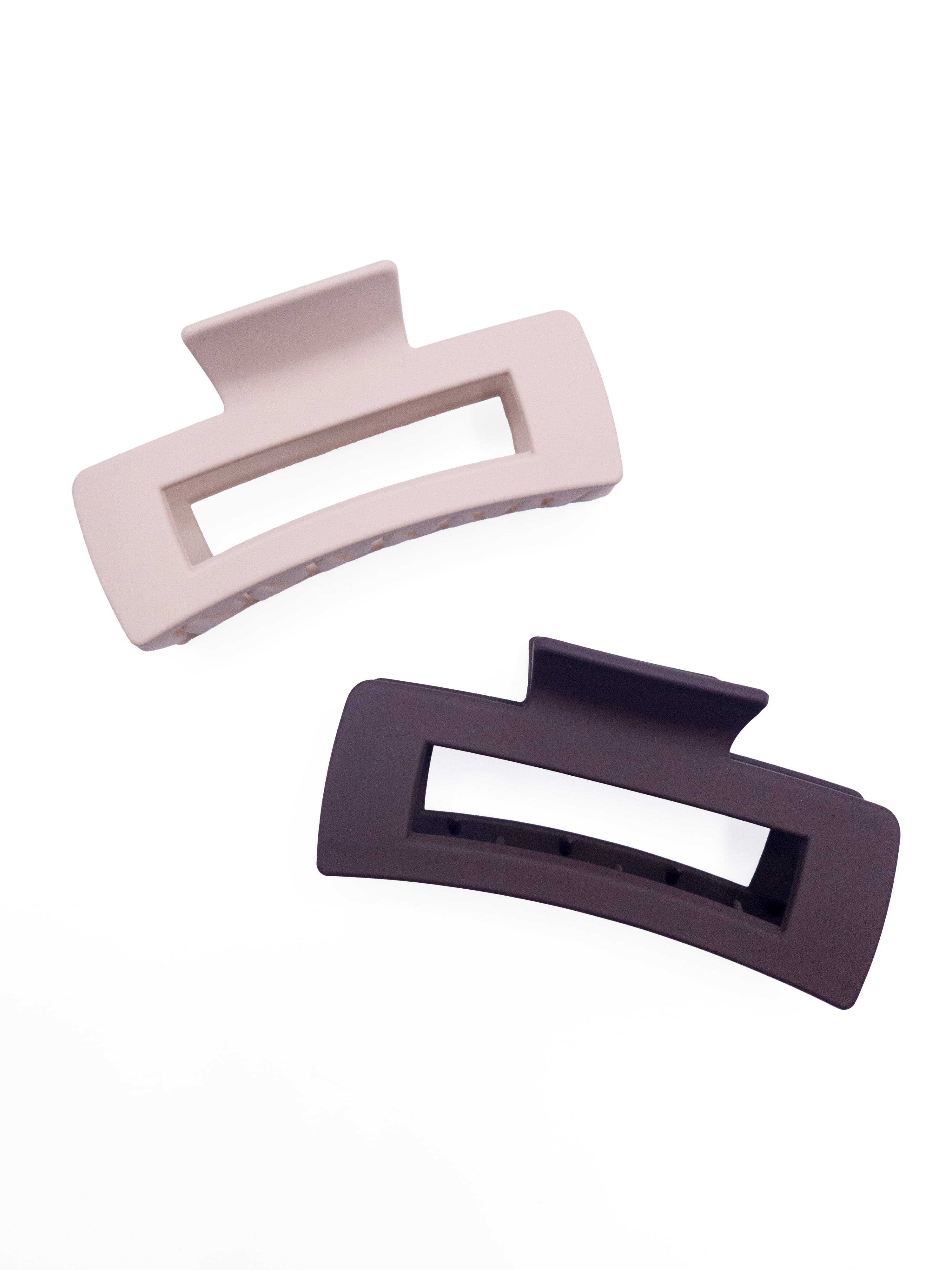 Time and Tru Hair Claw Clip Adult, Brown, (2-Pack)
