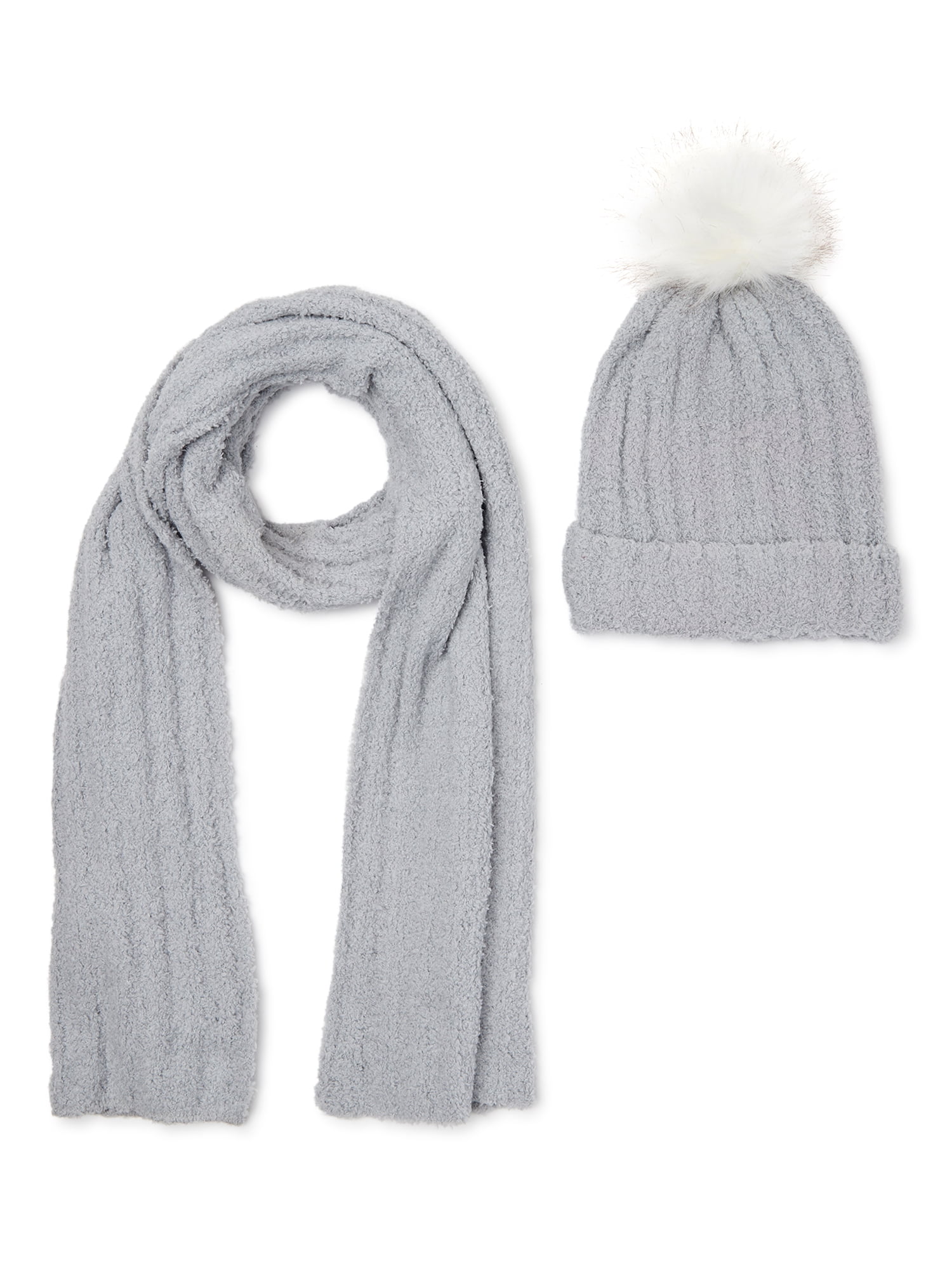 Time and Tru Holiday Scarf and Hat Cold Weather Gift Set, 2-Piece ...