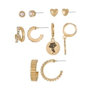 June RoseEarring Pack Goldtone