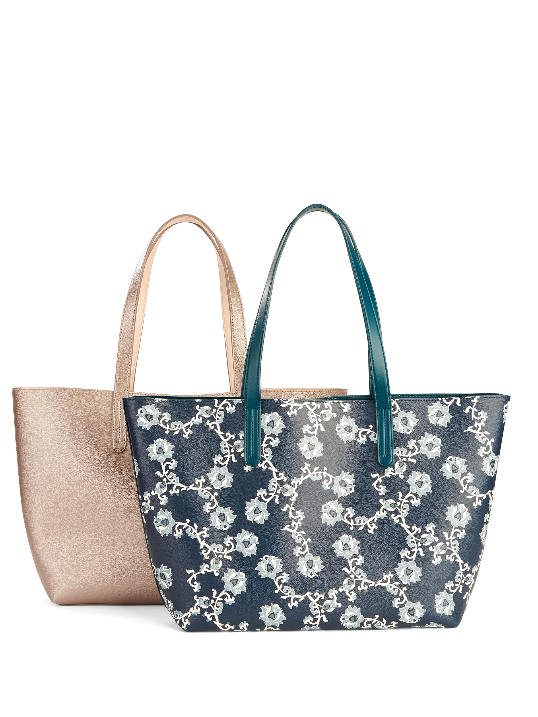 Time and Tru Leigh Tote 2 Pack Bundle Walmart