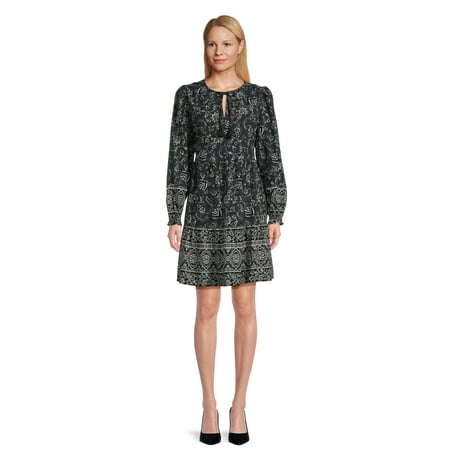 Actual Color: Black Soot Floral, Clothing Size: L