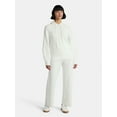 thumbnail image 1 of Time and Tru Women's Cable Knit Hoodie Sweater and Pants Set, 2-Piece, Sizes XS-XXXL, 1 of 4