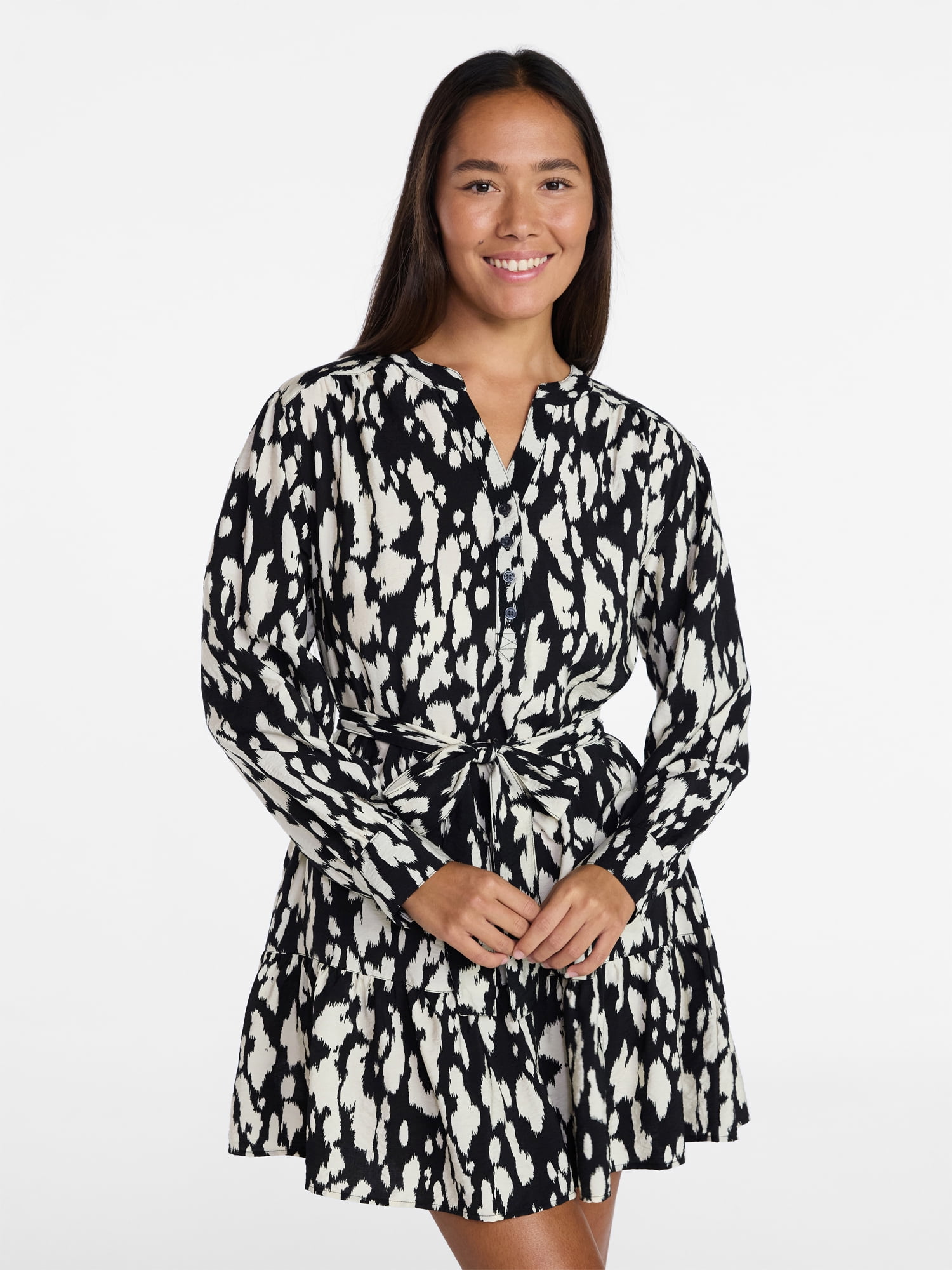 time and tru long sleeve dress Time and Tru Ruched Midi Dress Long Sleeve Blue Rayon Women's Small 4-6