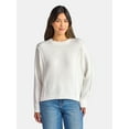 thumbnail image 1 of Time and Tru Women's Reverse Linking Pullover Sweater with Long Sleeves, Midweight, Sizes XS-XXXL, 1 of 5