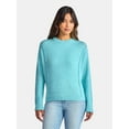 thumbnail image 1 of Time and Tru Women's Reverse Linking Pullover Sweater with Long Sleeves, Midweight, Sizes XS-XXXL, 1 of 5