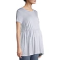 thumbnail image 1 of Time and Tru Maternity Babydoll Short Sleeve T-Shirt, 1 of 6