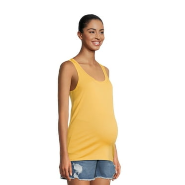Time and Tru Maternity Essentials Non Shirred Tank, Sizes S-XXL