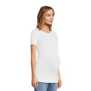 Time and Tru Maternity Essentials Non Shirred Tee, Sizes S-XXL