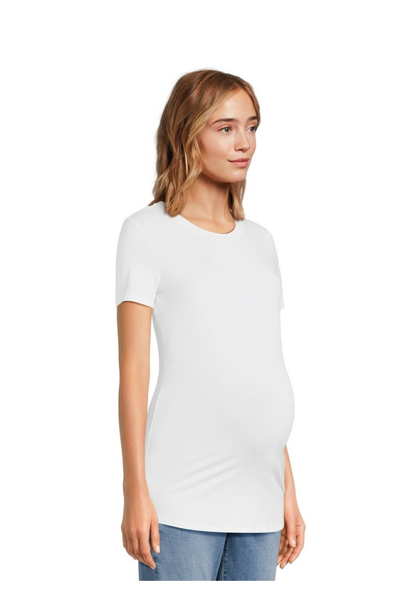 Maternity Essentials Non Shirred Tee, Sizes S-XXL