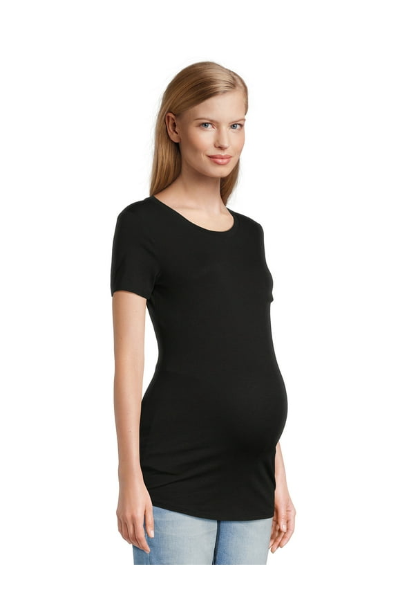 Maternity Essentials Non Shirred Tee, Sizes S-XXL