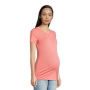 TIME AND TRU Maternity Essentials Short Sleeve Tee, Sizes S- XXL